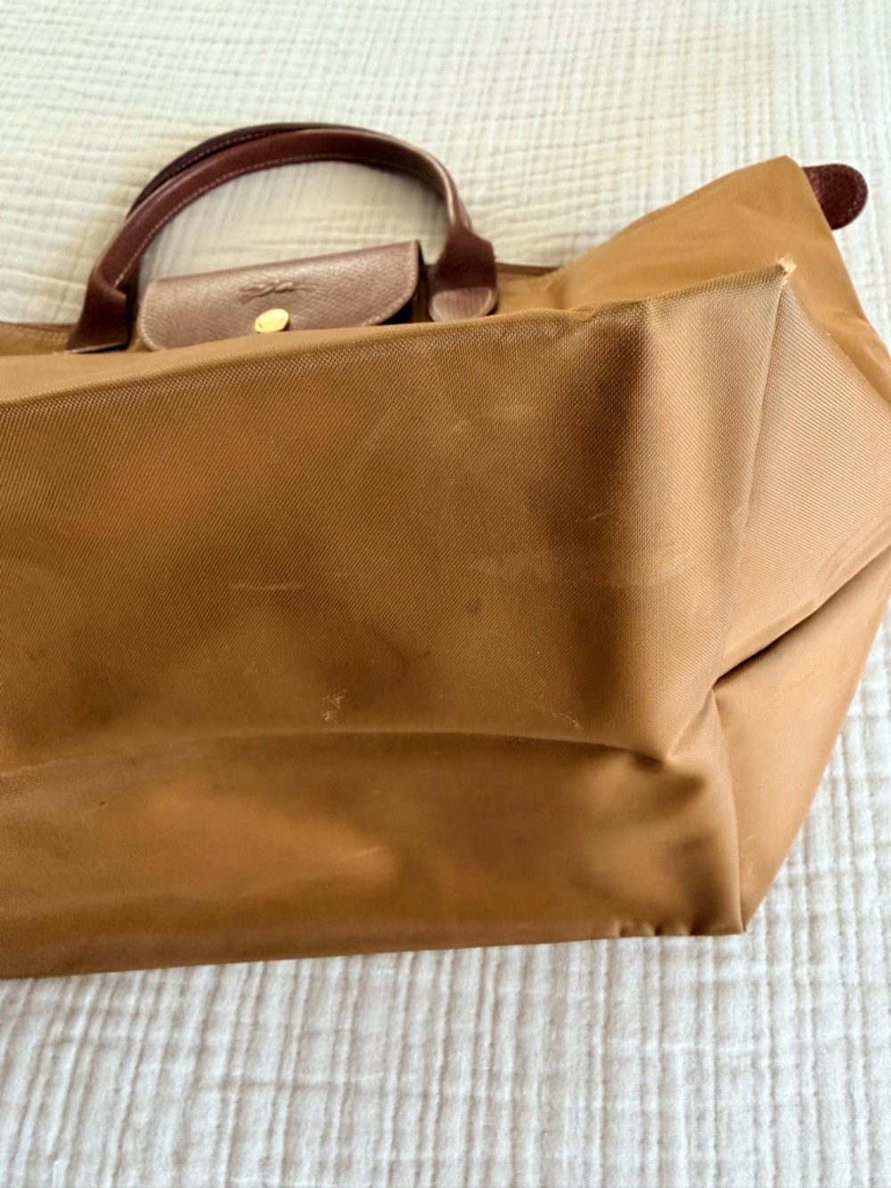 Longchamp Le Pliage Original Medium Tote in fawn/gold - Picture 10 of 10